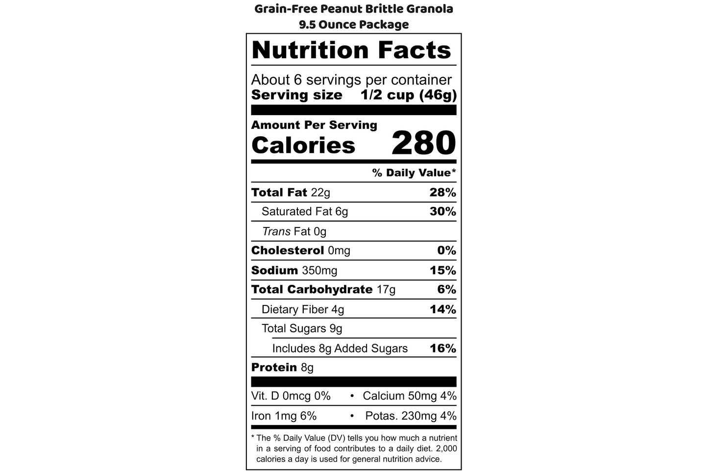 Grain-Free Peanut Brittle Granola