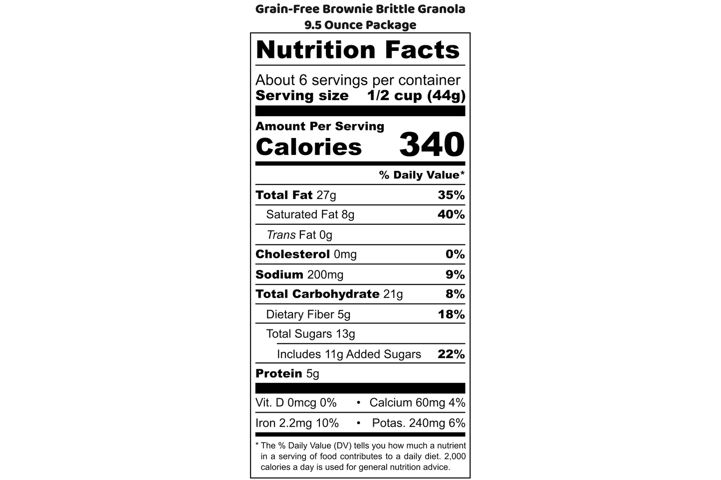 Grain-Free Brownie Brittle Granola