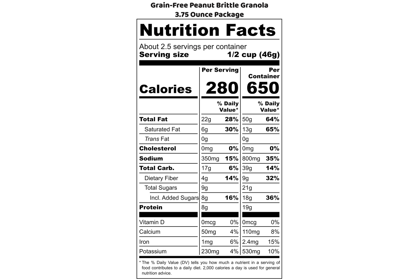 Grain-Free Peanut Brittle Granola